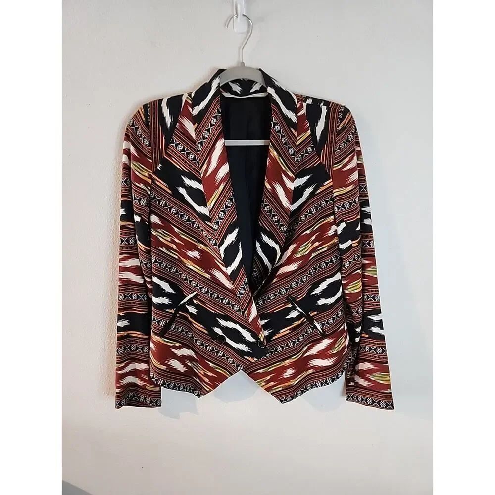 Twelfth Street Cynthia Vincent Blazer Jacket Western Aztec Geo Cowgirl Small 4